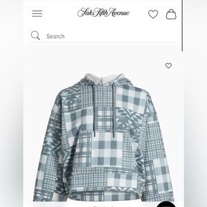 Stellae dux patterned hoodie